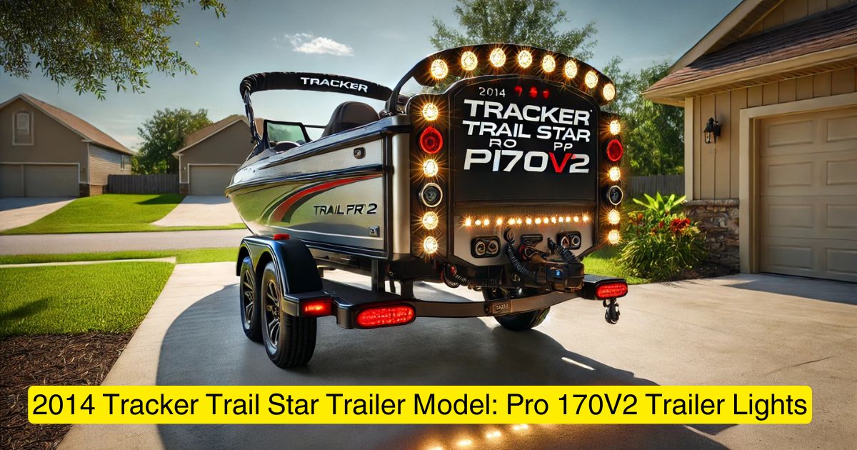 2014 Tracker Trail Star Trailer Model Pro 170V2 Trailer Lights