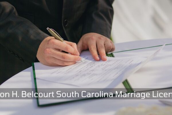 Alyson H. Belcourt South Carolina Marriage License