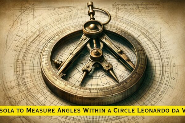 Bussola to Measure Angles Within a Circle Leonardo da Vinci